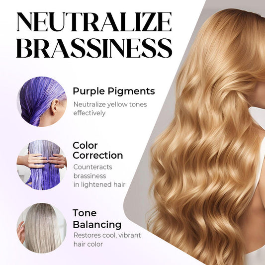 Anti-Yellowing Purple Hair Mask 💜 Say goodbye to Red Highlights! 💜