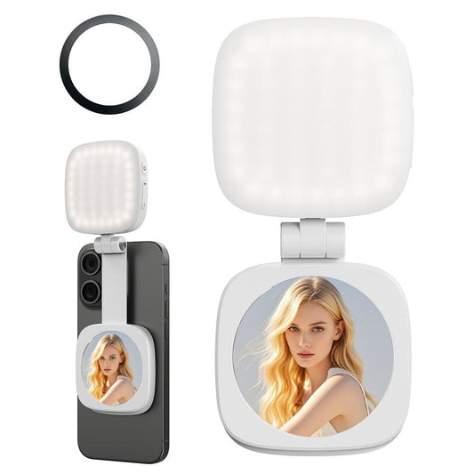 (Buy 2 Save 10% & Free Shipping)💥 3-in-1 Magnetic Beauty Selfie Light with mirror for Phones