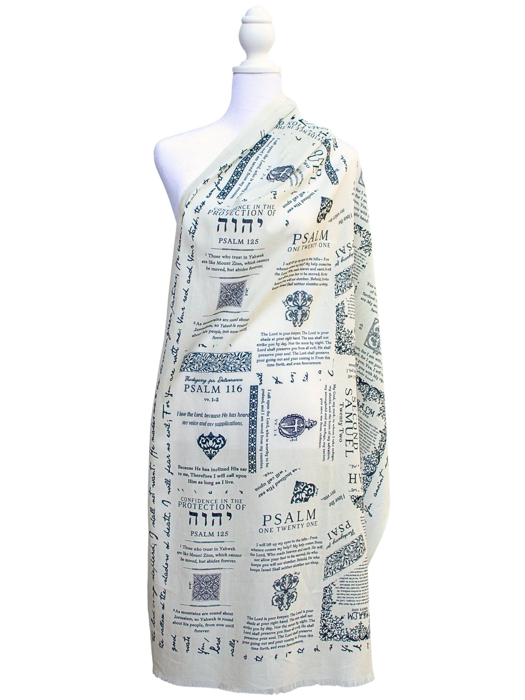 🔥Last Day 49% OFF  ✝️Handcrafted Christian Prayer Shawl: Protection Bible Verse Scarf, Yeshua Scripture Wrap🙏