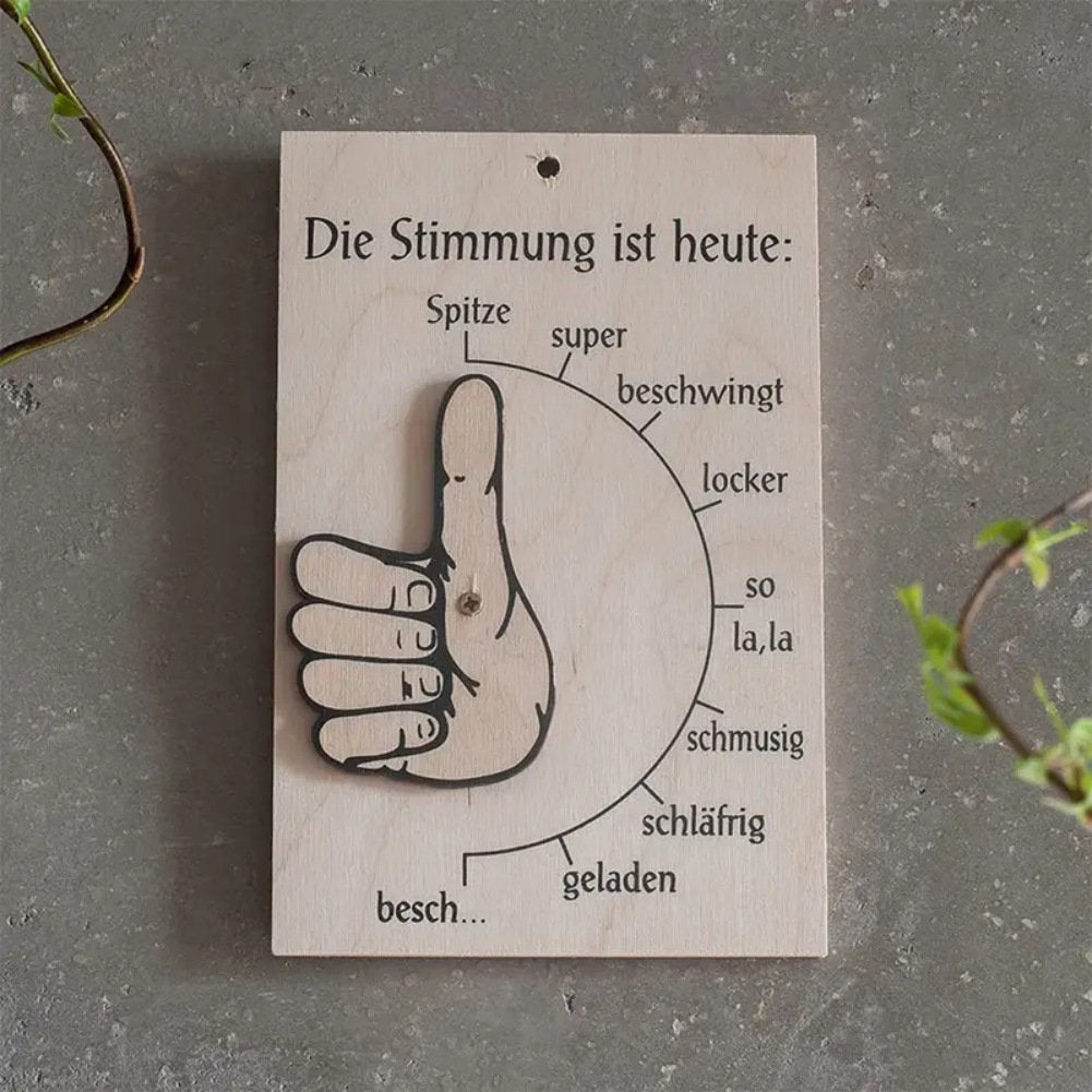 🥰Wooden Mood Barometer Ornament