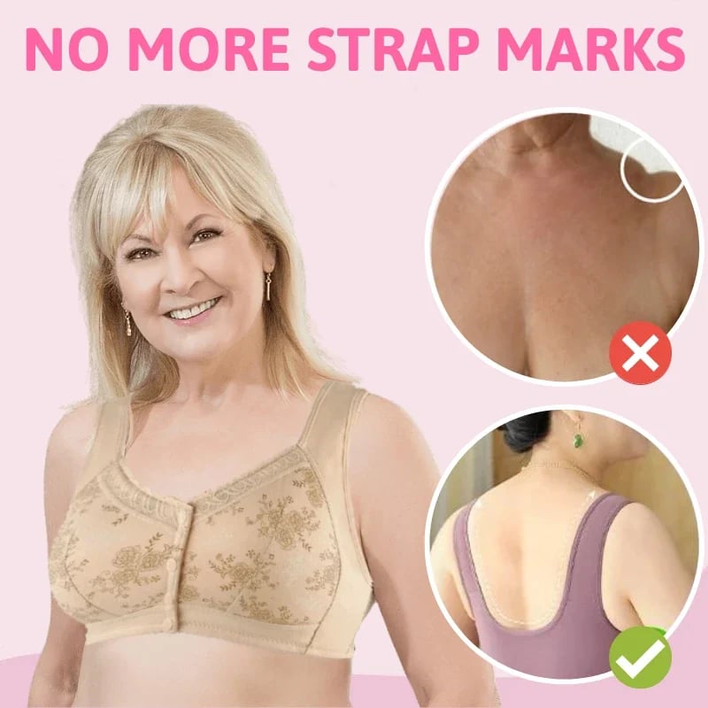 🎁New Year 2023 Sale🎁Cotton Front Closure Bra