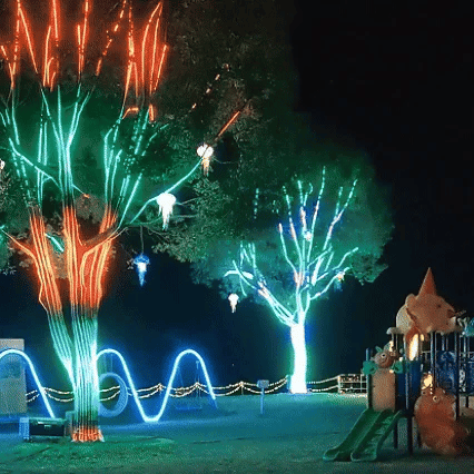 🎅 Early Christmas 49%OFF - 2024 New Voice-Activated LED Tree Hugger Flowing Light 🎁