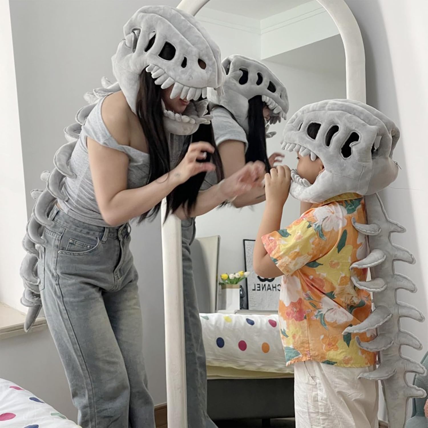Realistic Dinosaur Skull Costume Set
