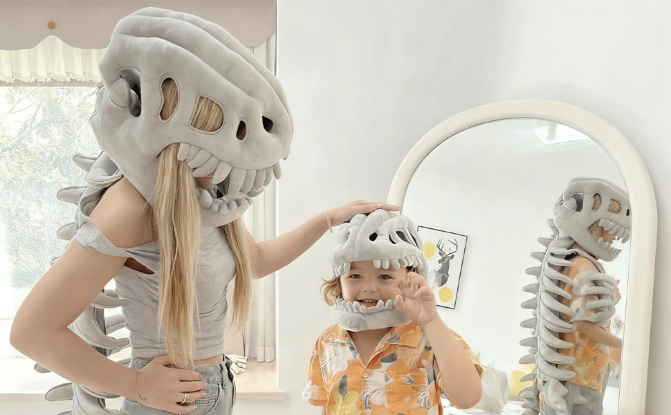 Realistic Dinosaur Skull Costume Set