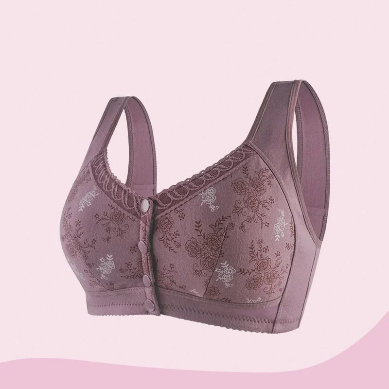 🎁New Year 2023 Sale🎁Cotton Front Closure Bra