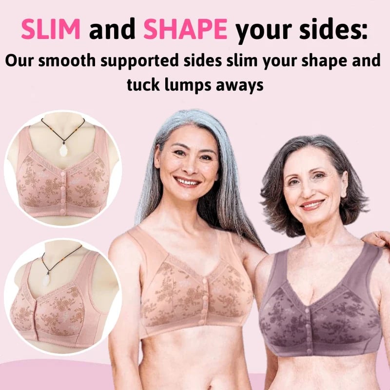 🎁New Year 2023 Sale🎁Cotton Front Closure Bra