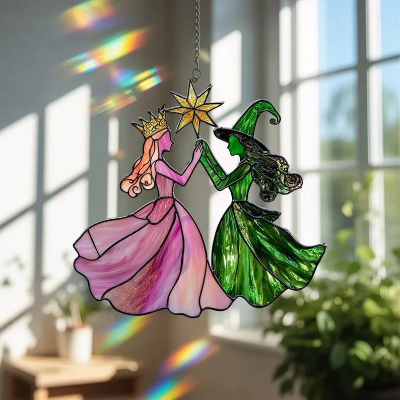 🔮Princess & Witch Colorful Suncatcher