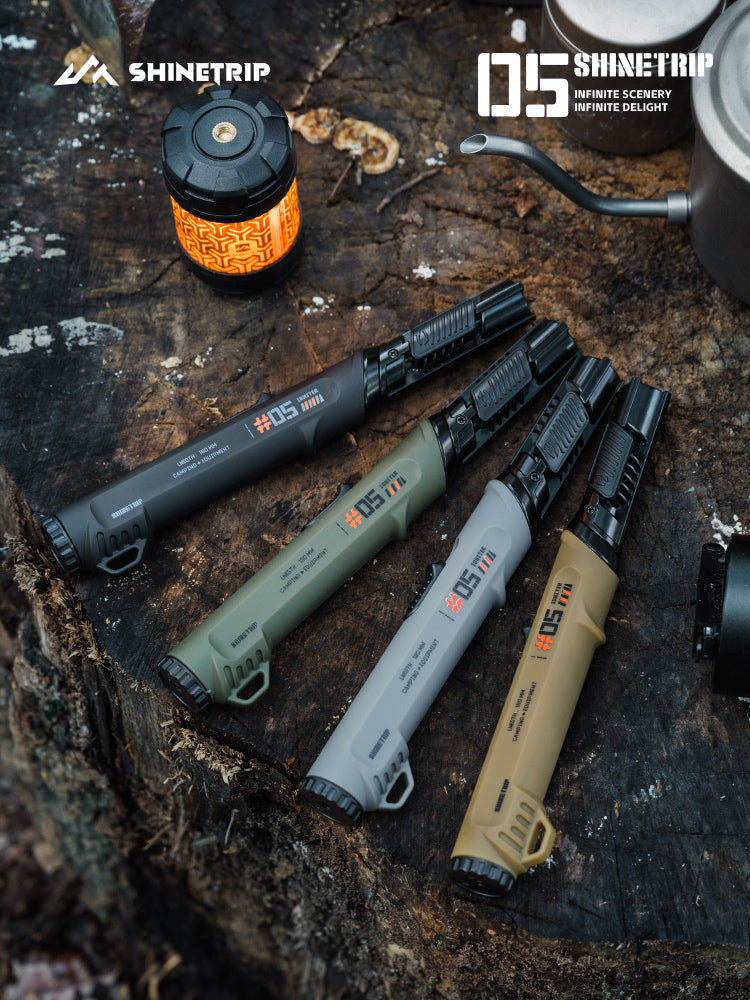 SHINETRIP 05 Series Outdoor Tactical Spray Gun - Multifunctional Windproof Refillable Lighter for Camping and Outdoor Cooking