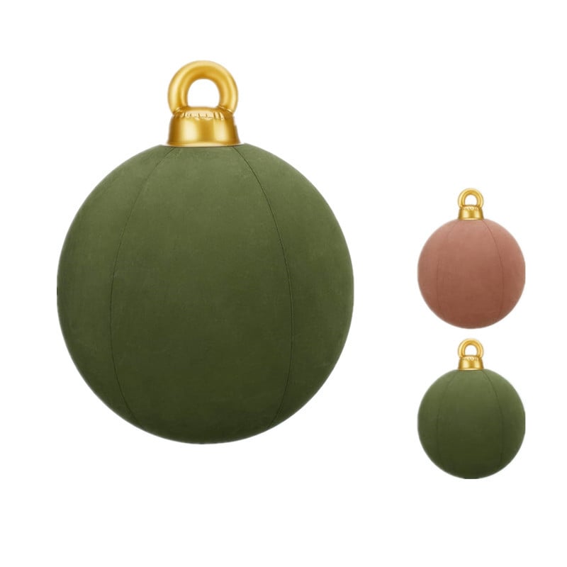 💥Velvet Outdoor Christmas PVC inflatable Decorated Ball💥--🎁BUY 2 FREE SHIPPING