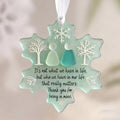 🌊Snowflake-Shaped Sea Glass Friendship Decor❄✨ Shaped by Nature & Crafted by Hand!