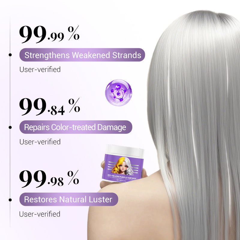 Anti-Yellowing Purple Hair Mask 💜 Say goodbye to Red Highlights! 💜