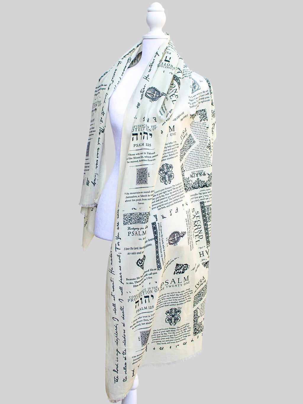 🔥Last Day 49% OFF  ✝️Handcrafted Christian Prayer Shawl: Protection Bible Verse Scarf, Yeshua Scripture Wrap🙏