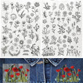 💐Water Soluble Flower Patterns for Embroidery