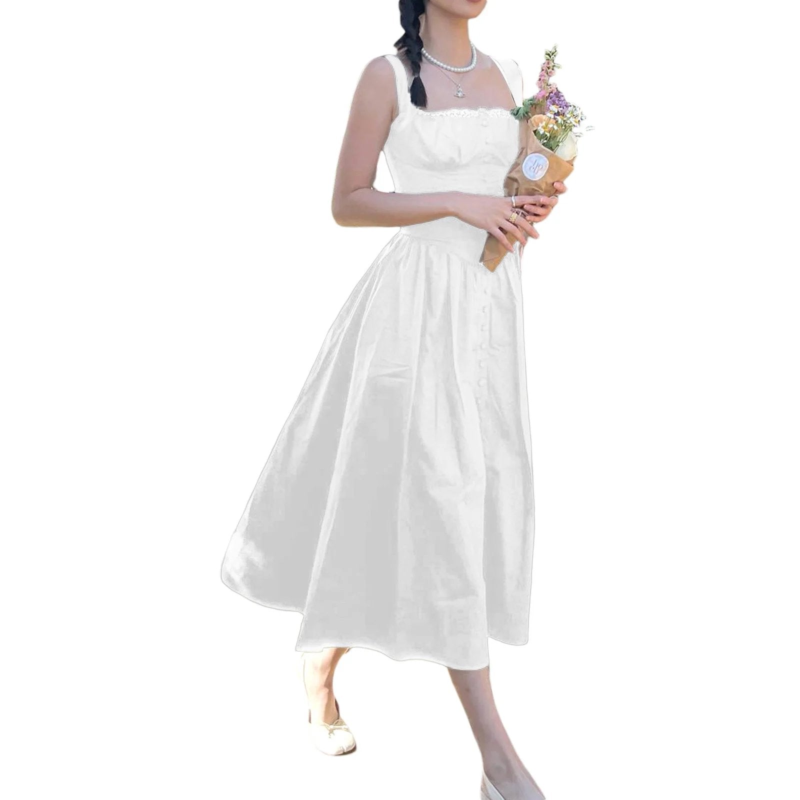 👗BLACK MIDI SUNDRESS-10% Discount For Buying 2 Pieces & Free shipping