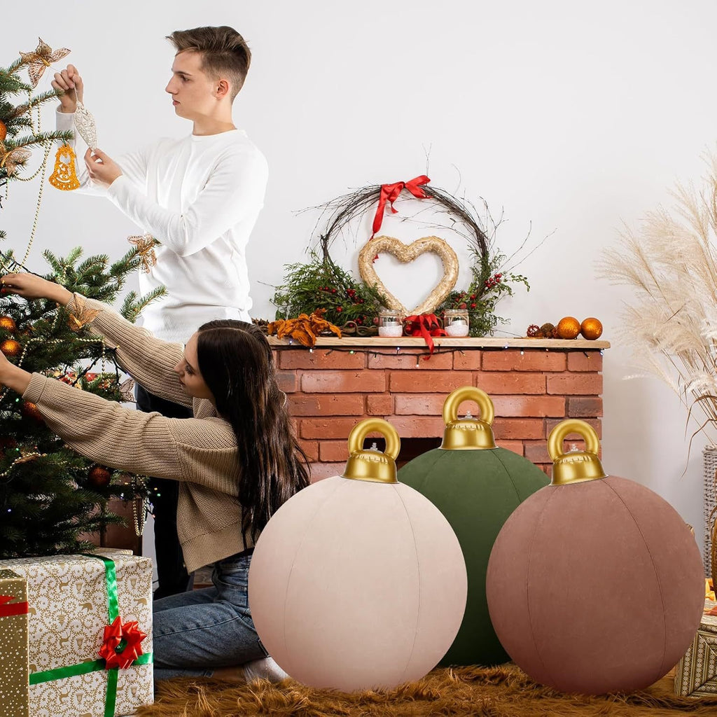 💥Velvet Outdoor Christmas PVC inflatable Decorated Ball💥--🎁BUY 2 FREE SHIPPING