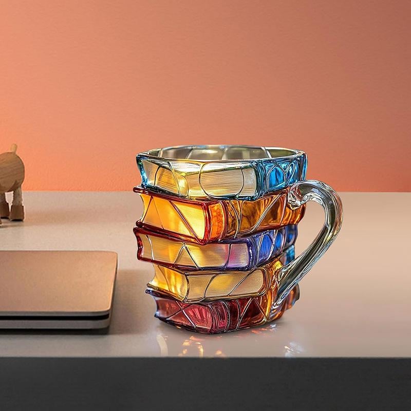 🔥Hot Sale 49% off🌟Novelty 3D Painted Book Mug— Where Literature Meets Art in Your Morning Routine 📚☕