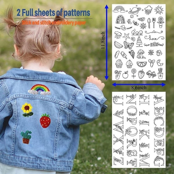 💐Water Soluble Flower Patterns for Embroidery