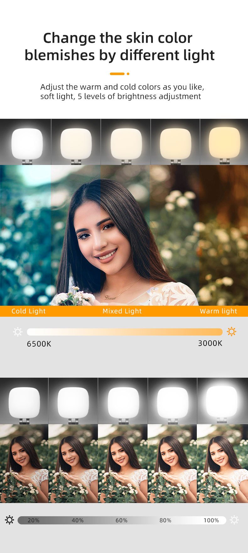 (Buy 2 Save 10% & Free Shipping)💥 3-in-1 Magnetic Beauty Selfie Light with mirror for Phones