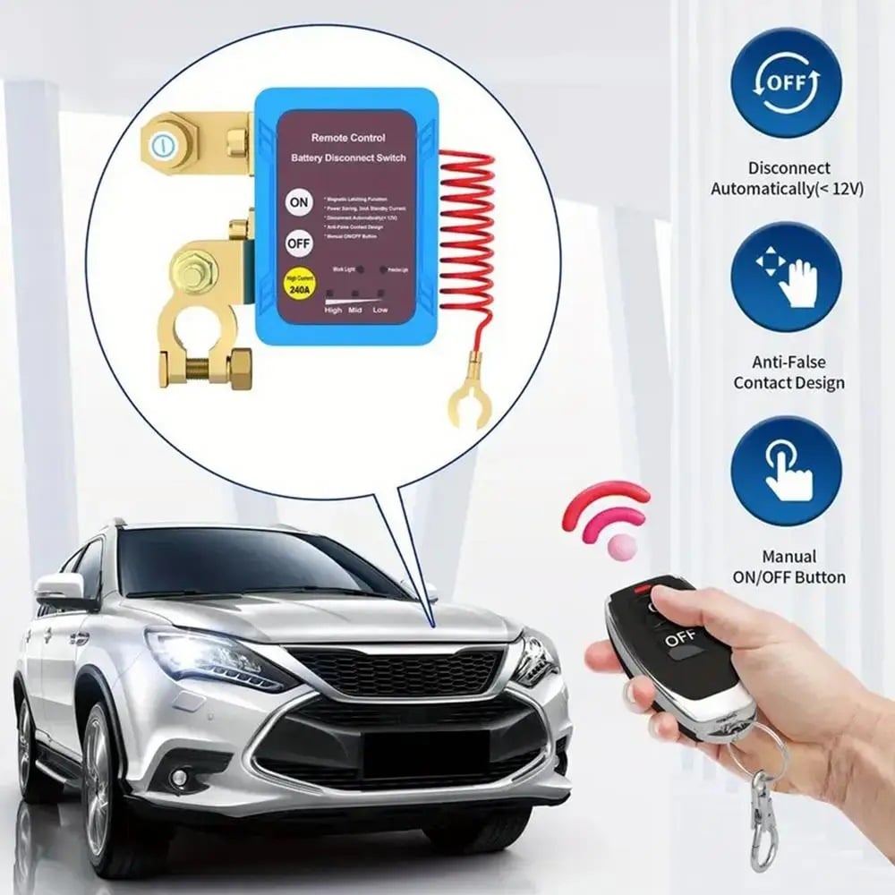 🔥LAST DAY SALE 49% OFF-🔒⚡Remote control of car devices for anti-theft safety