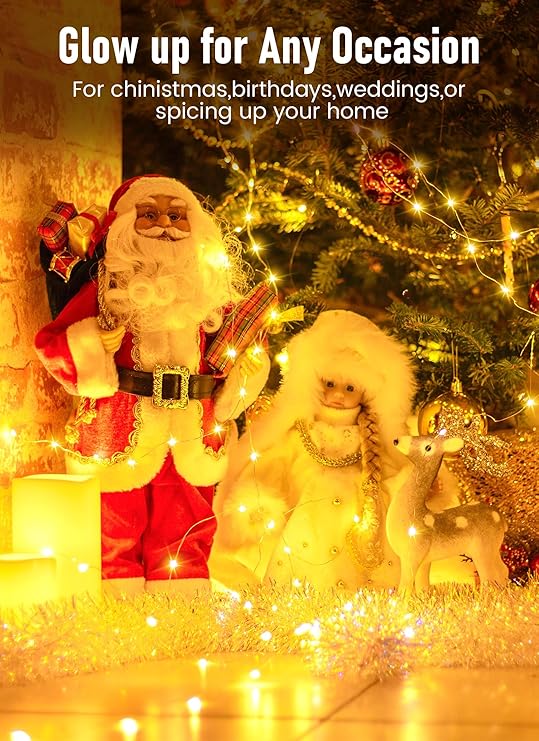 🎄EARLY CHRISTMAS SALE 49% OFF🎅8 Modes 100-600 Christmas LED Firefly Twinkle String Lights