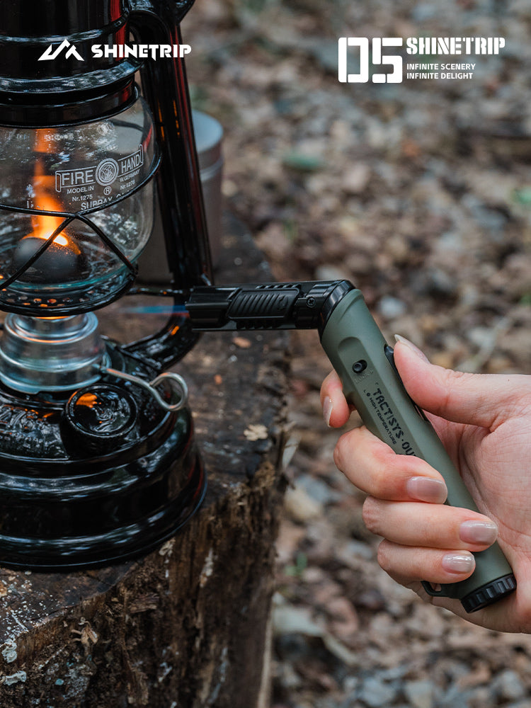 SHINETRIP 05 Series Outdoor Tactical Spray Gun - Multifunctional Windproof Refillable Lighter for Camping and Outdoor Cooking