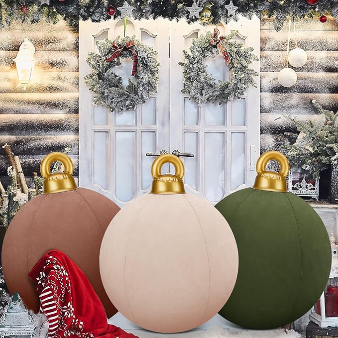 💥Velvet Outdoor Christmas PVC inflatable Decorated Ball💥--🎁BUY 2 FREE SHIPPING