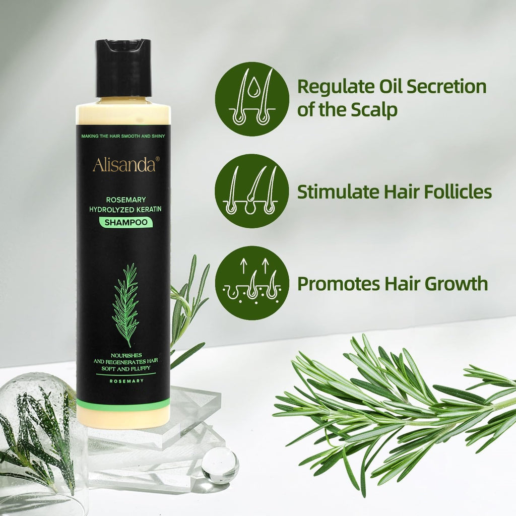 🔥LAST DAY 50% OFF - 🎅Alisanda® Organic Rosemary Hair Growth Shampoo