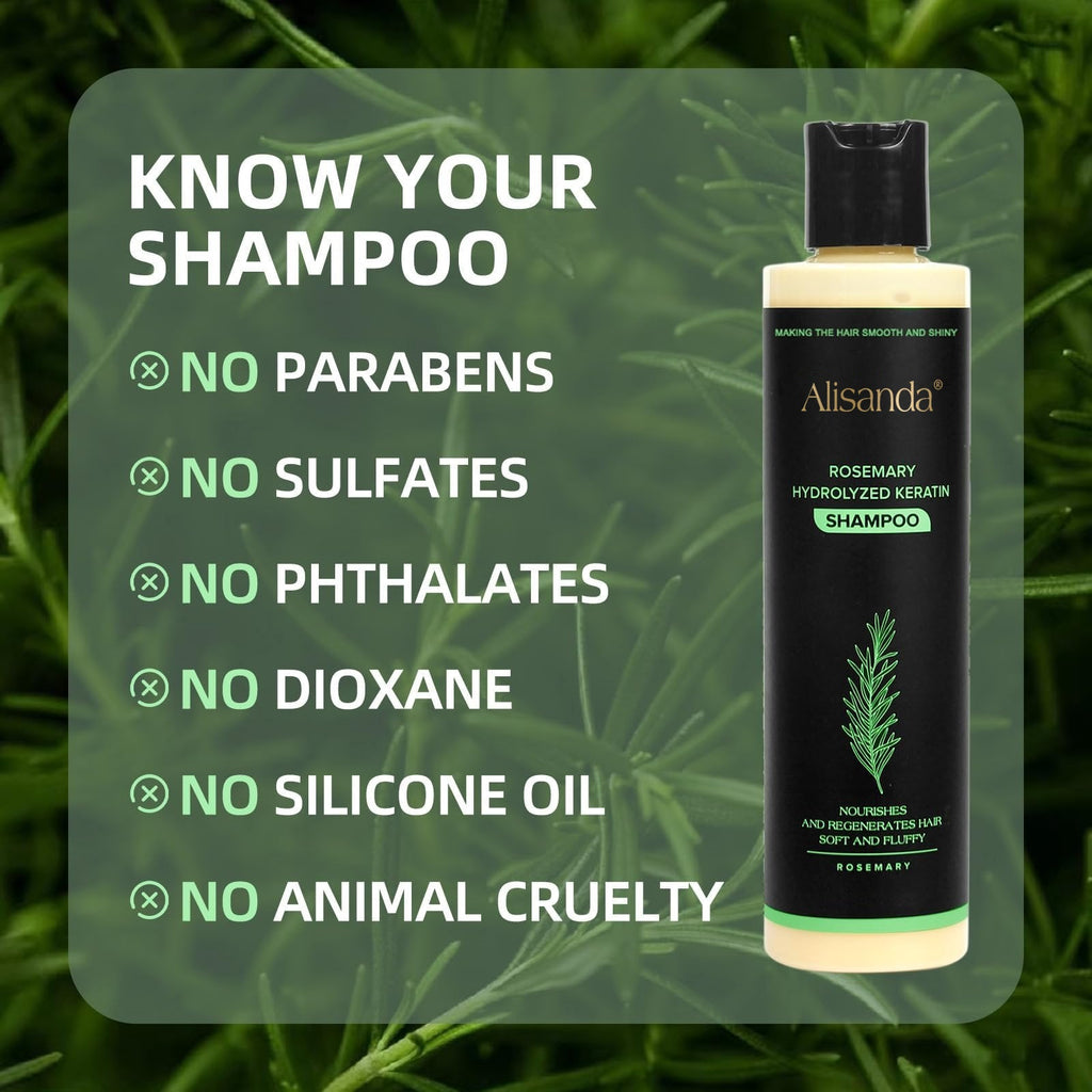 🔥LAST DAY 50% OFF - 🎅Alisanda® Organic Rosemary Hair Growth Shampoo