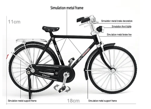 DIY Alloy Bicycle Model Kit