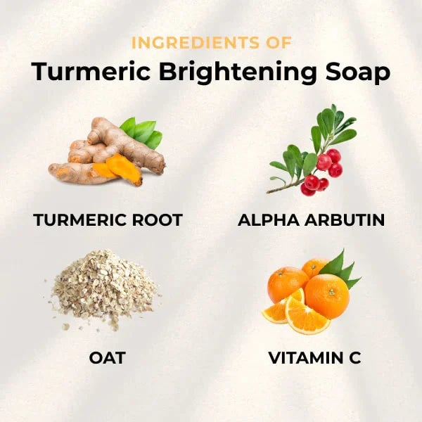 🎄Christmas Hot Sale🎁Turmeric & Kojic Acid Brightening Soap