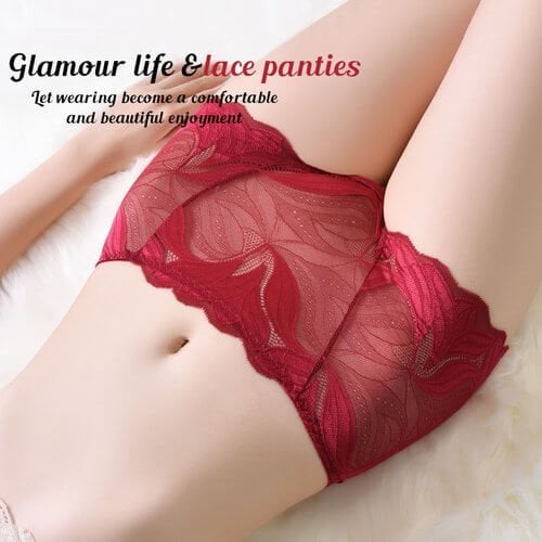 💝Hot Sale 💝-Ladies Silk Lace Handmade Underwear Pack( Buy 2 Get 1 Free )