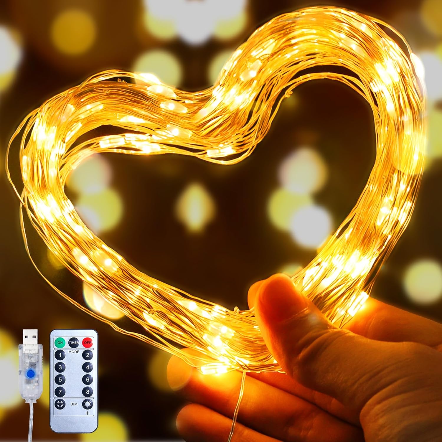 🎄EARLY CHRISTMAS SALE 49% OFF🎅8 Modes 100-600 Christmas LED Firefly Twinkle String Lights