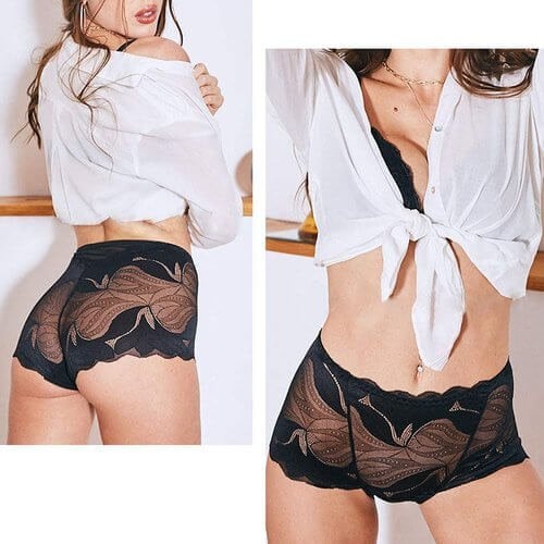💝Hot Sale 💝-Ladies Silk Lace Handmade Underwear Pack( Buy 2 Get 1 Free )
