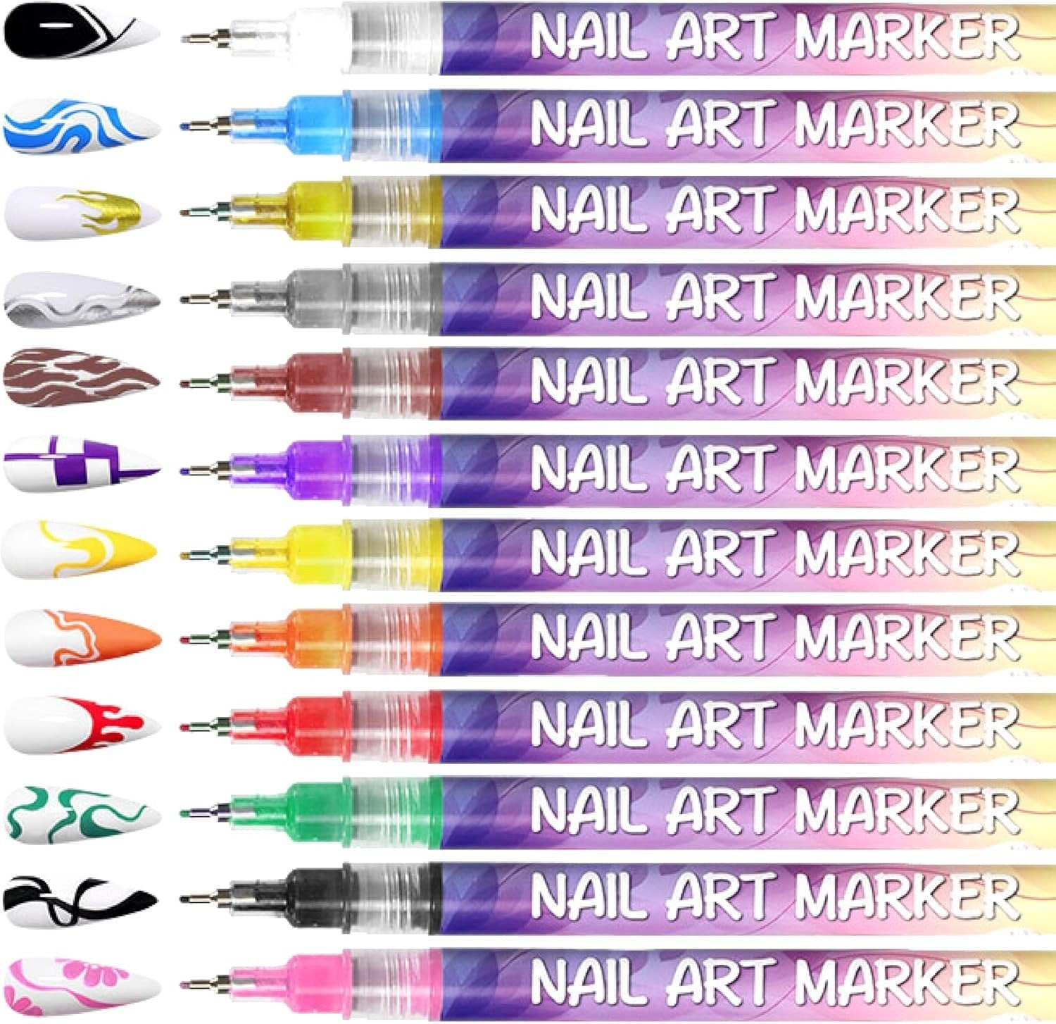 🔥Last Day 49%OFF🎨12 Colors Nail Art Pens Set