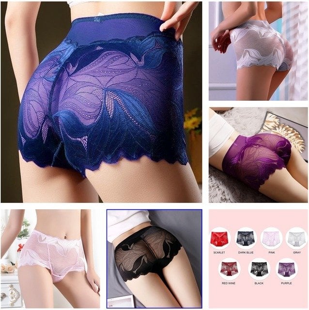 💝Hot Sale 💝-Ladies Silk Lace Handmade Underwear Pack( Buy 2 Get 1 Free )