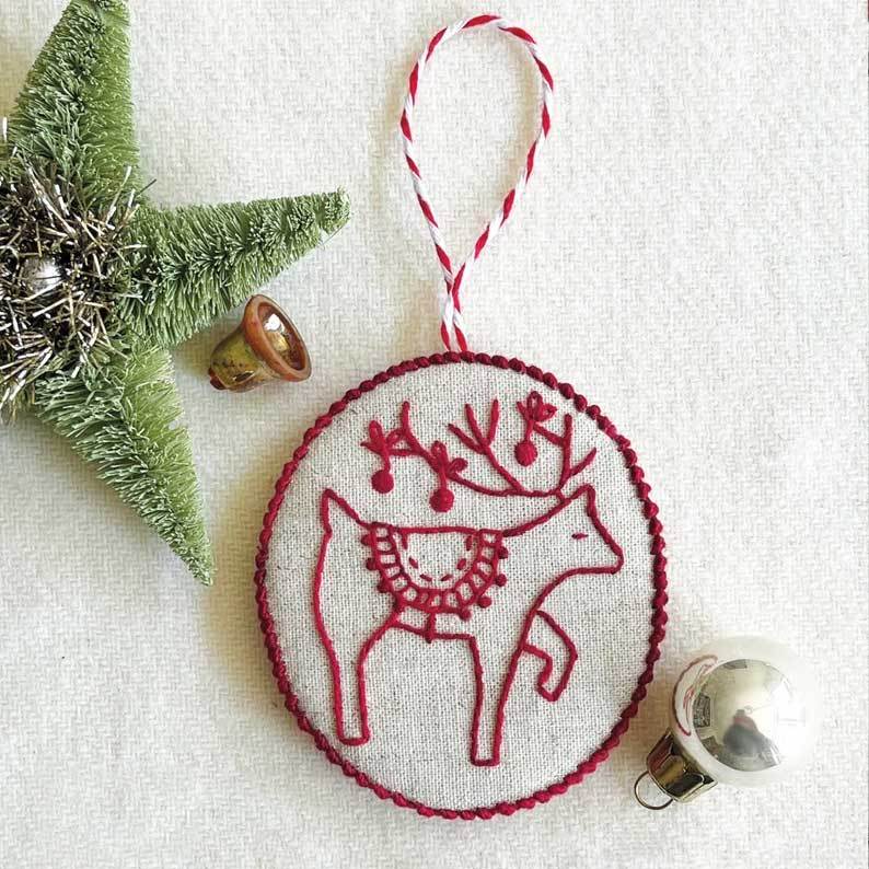 Last 24 Hours 49% OFF🎁🎄Jolly and Bright Hand Embroidery Christmas Ornaments kit-DIY