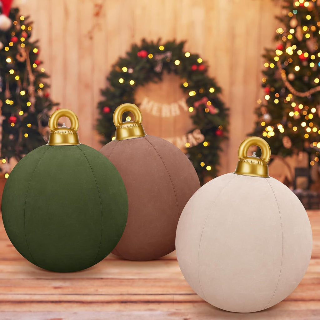 💥Velvet Outdoor Christmas PVC inflatable Decorated Ball💥--🎁BUY 2 FREE SHIPPING