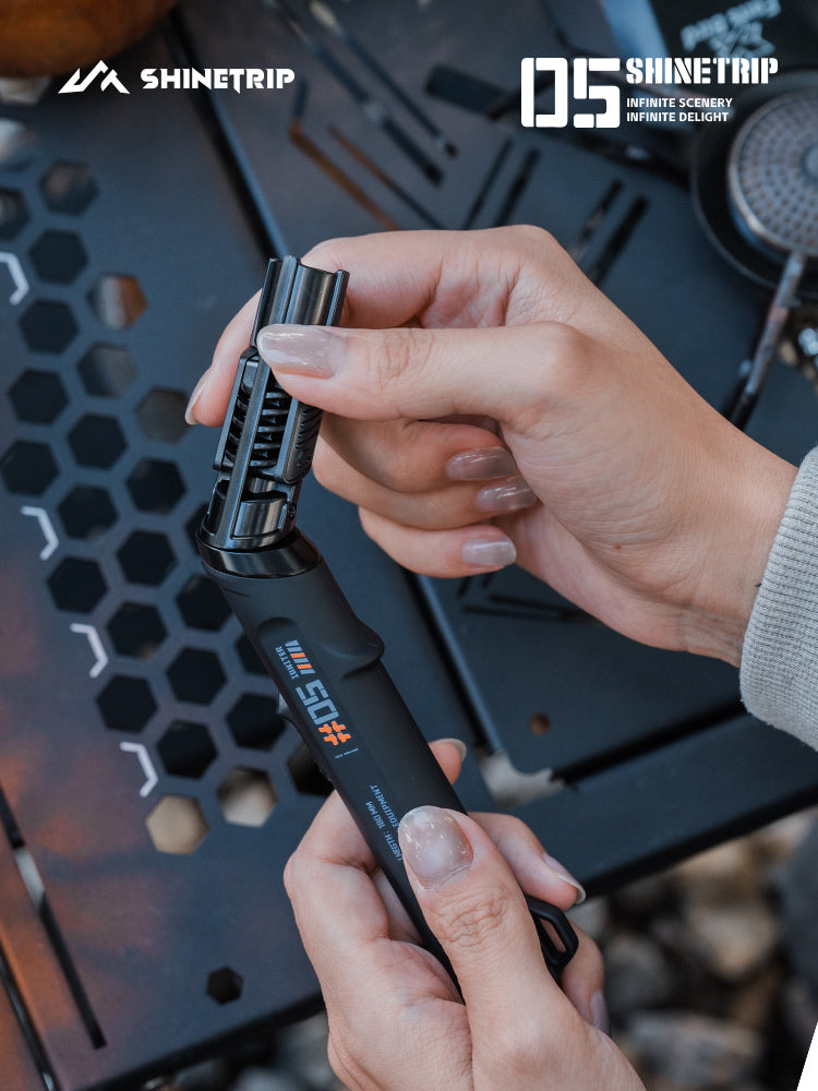 SHINETRIP 05 Series Outdoor Tactical Spray Gun - Multifunctional Windproof Refillable Lighter for Camping and Outdoor Cooking