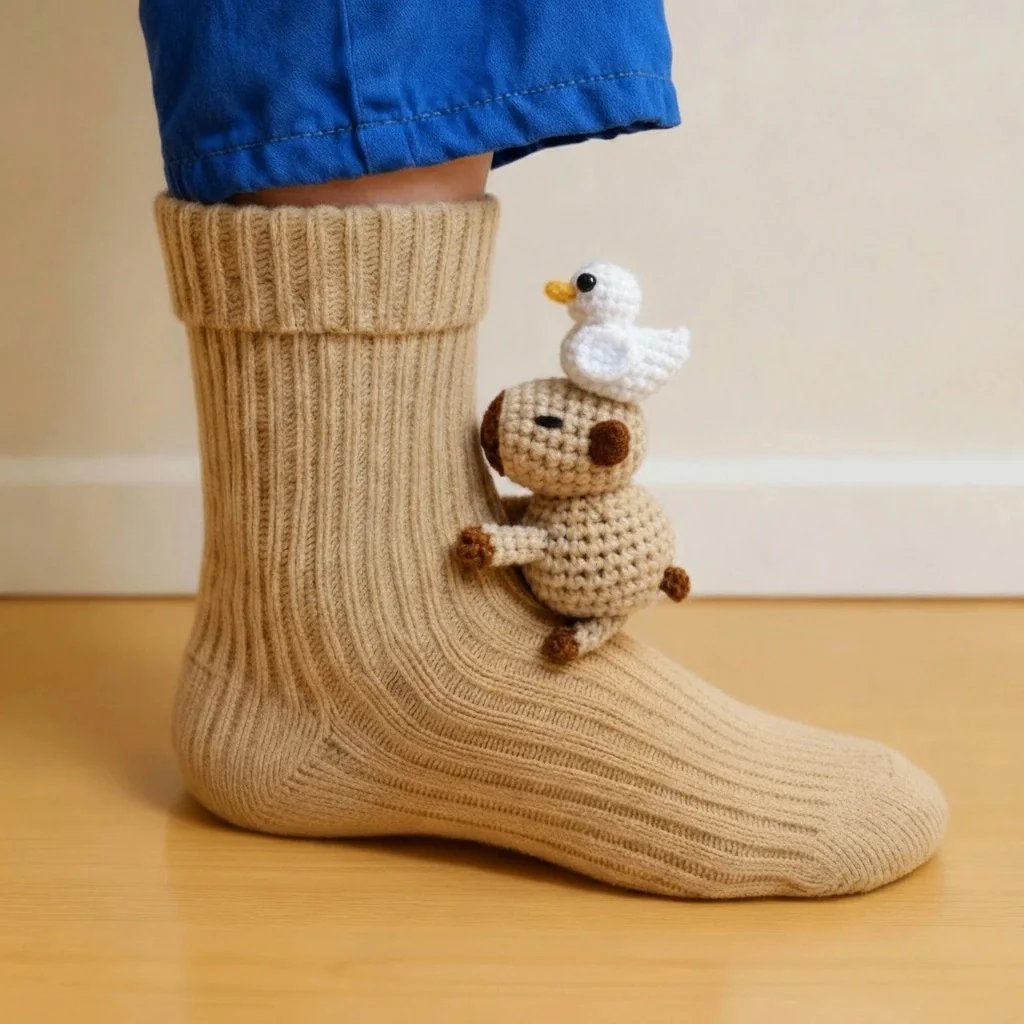 🎁 Cosy 3D Knit Animal Socks, Cute & Comfy for You or a Lovely Gift 💝