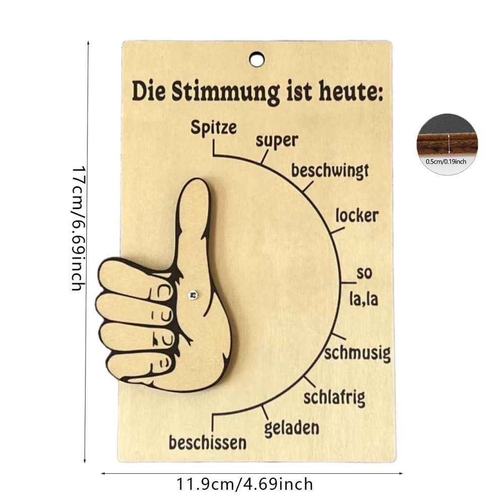 🥰Wooden Mood Barometer Ornament