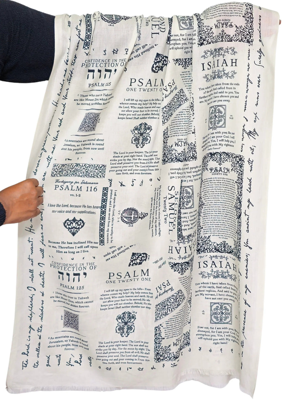 🔥Last Day 49% OFF  ✝️Handcrafted Christian Prayer Shawl: Protection Bible Verse Scarf, Yeshua Scripture Wrap🙏