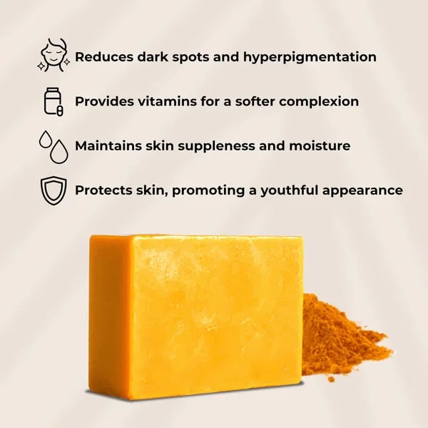 🎄Christmas Hot Sale🎁Turmeric & Kojic Acid Brightening Soap