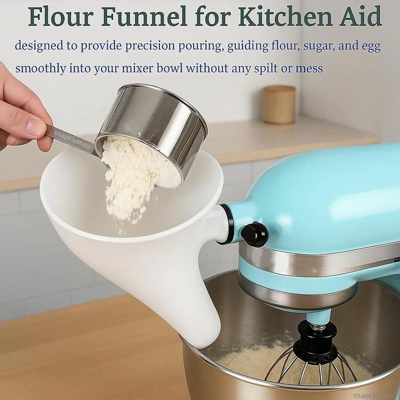 🔥Hot Sale 49% OFF - ✨Flour Funnel for Kitchen Aid Stand Mixer