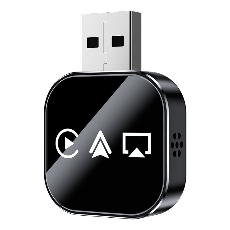 2026 Upgrade 3 in 1 Screen Mirror Link with iOS/Android Phone, wired to wireless Carplay adapter