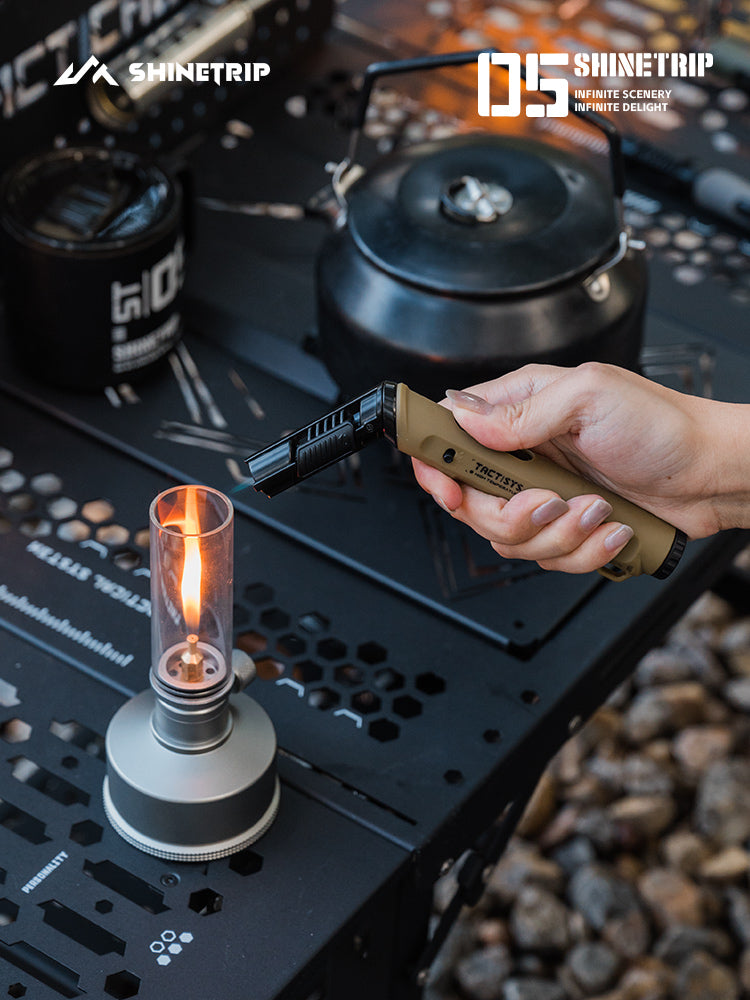 SHINETRIP 05 Series Outdoor Tactical Spray Gun - Multifunctional Windproof Refillable Lighter for Camping and Outdoor Cooking