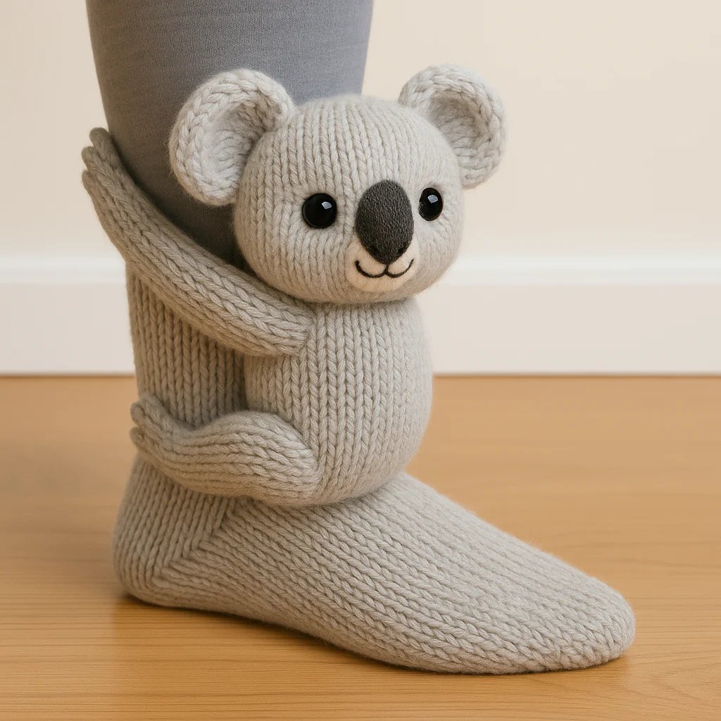 🎁 Cosy 3D Knit Animal Socks, Cute & Comfy for You or a Lovely Gift 💝