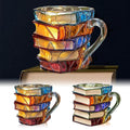 🔥Hot Sale 49% off🌟Novelty 3D Painted Book Mug— Where Literature Meets Art in Your Morning Routine 📚☕
