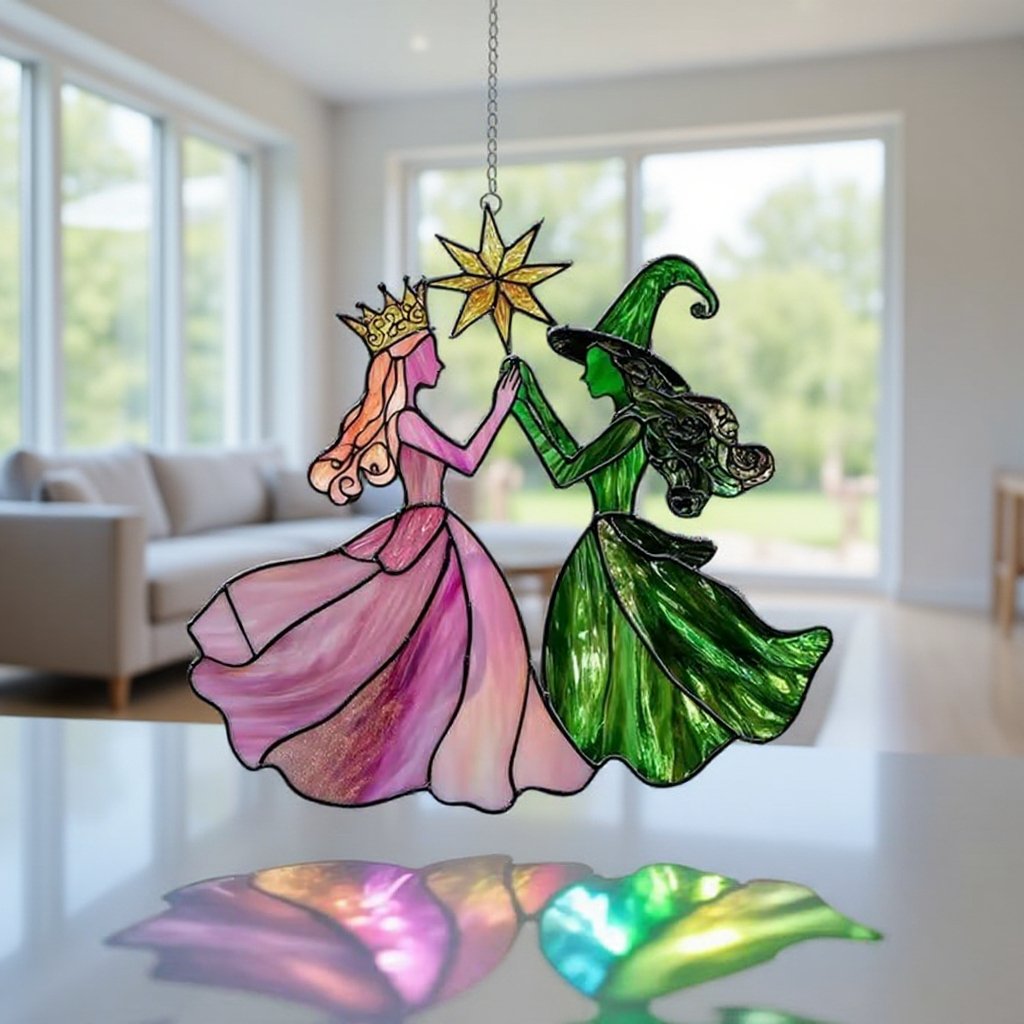 🔮Princess & Witch Colorful Suncatcher