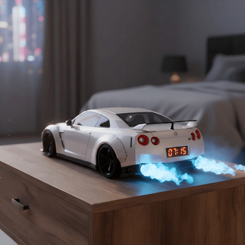 ⏰Hypercar Alarm Clock🏎️Realistic Engine & Light Effects