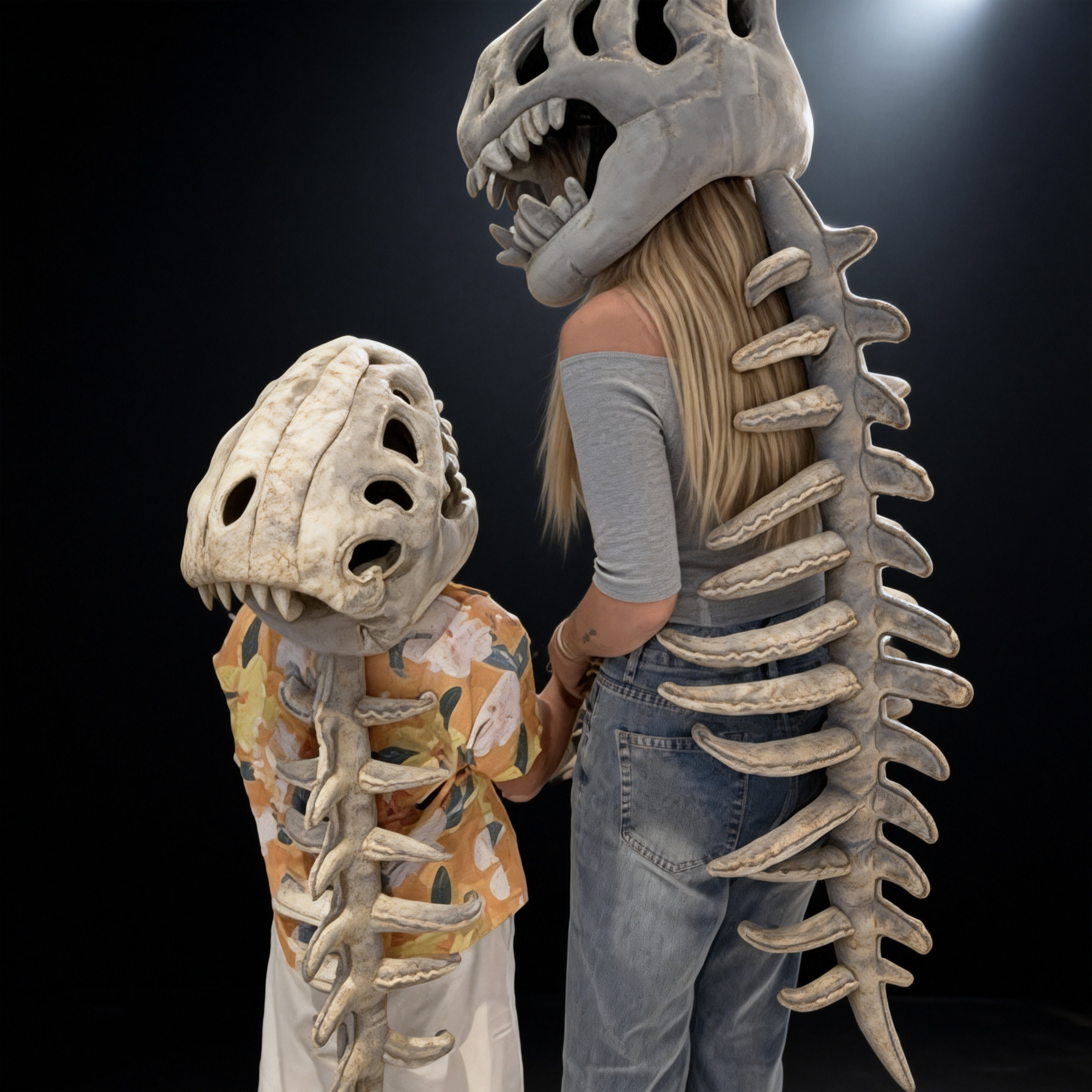 Realistic Dinosaur Skull Costume Set